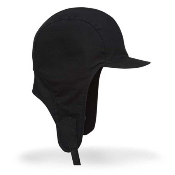 Fliegermütze aus gewachster Baumwolle mit Schirm