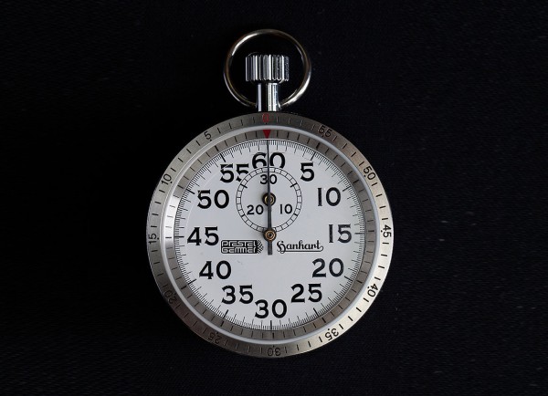 RALLYEWATCH 1 - EDITION P+G - Mechanical crown stopwatch by Hanhart