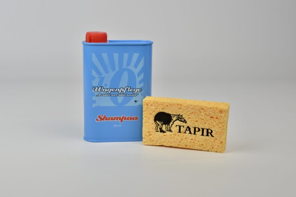 Tapir Oldtimer Shampoo und Schwamm